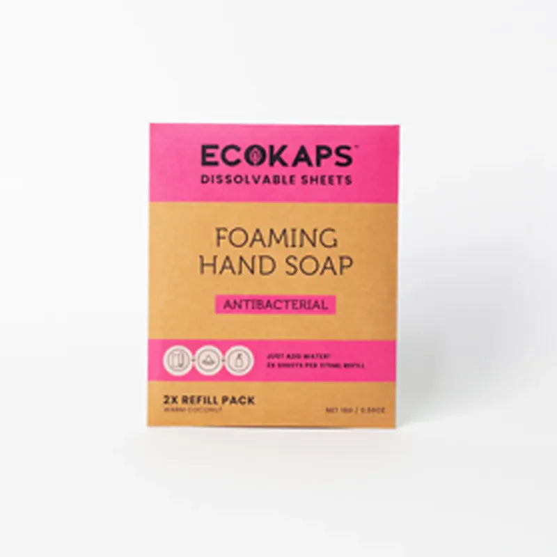 Foaming Hand Soap Bundle - 2 Dispenser Bottles and 2x Refill packs.